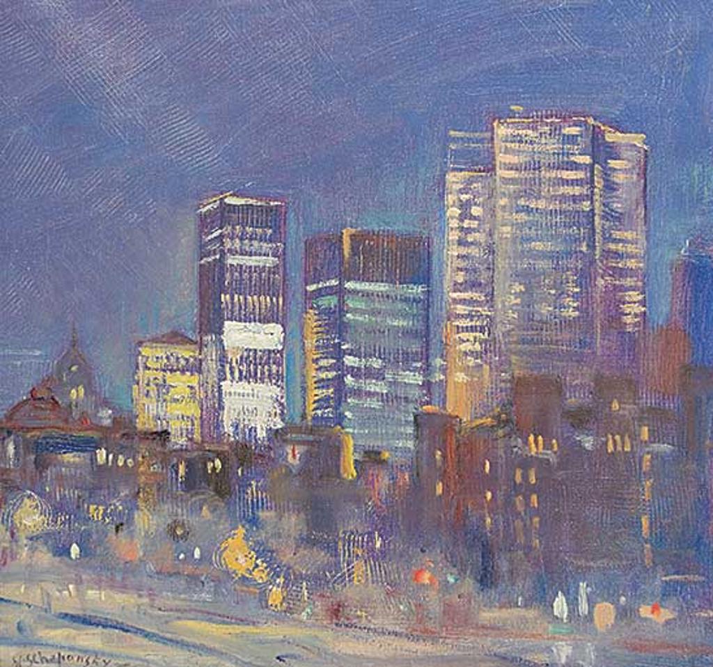 Wladimer Schepansky (1895-1985) - Montreal at Night