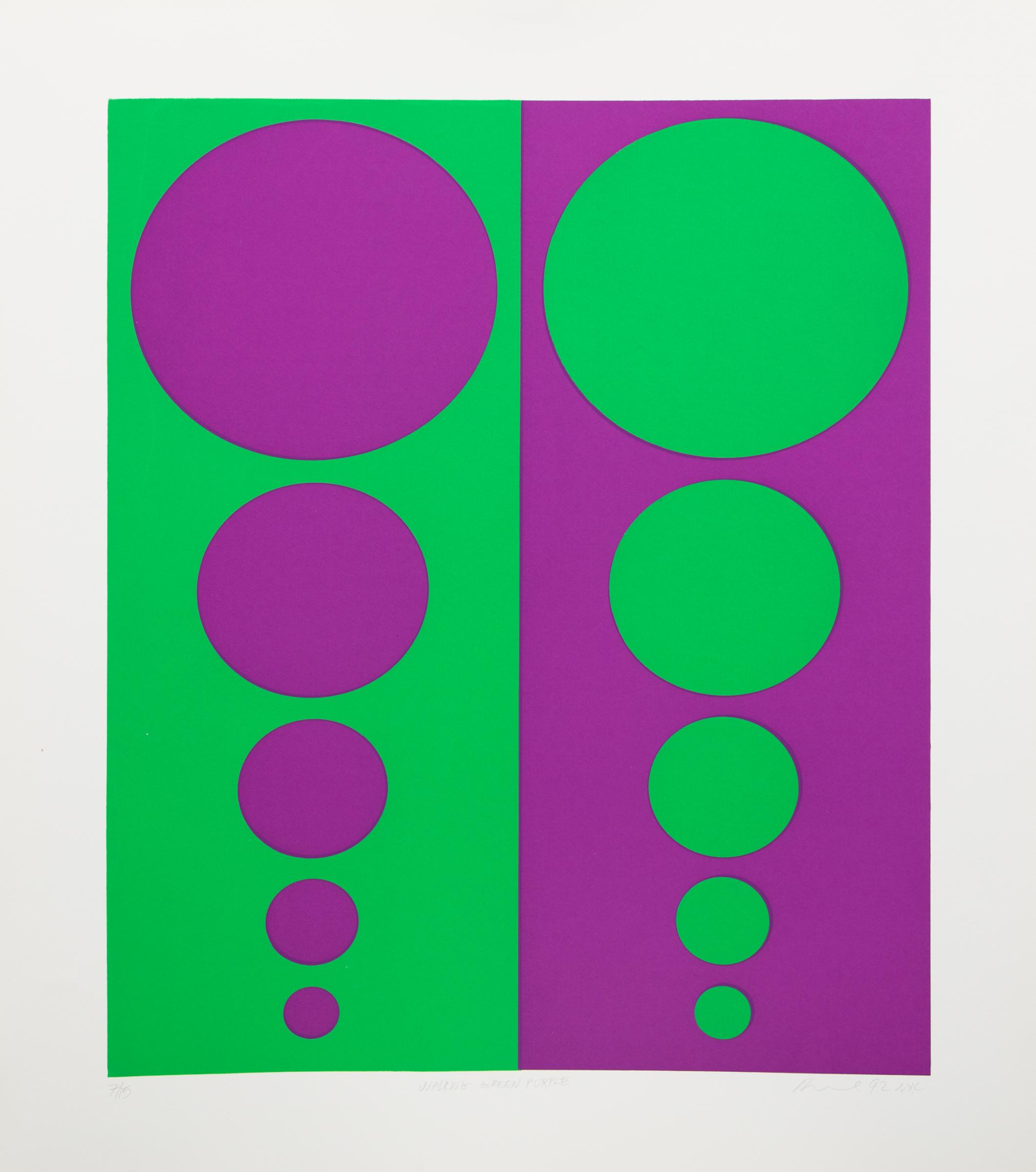 Daniel Villeneuve - Warling green purple, 1992