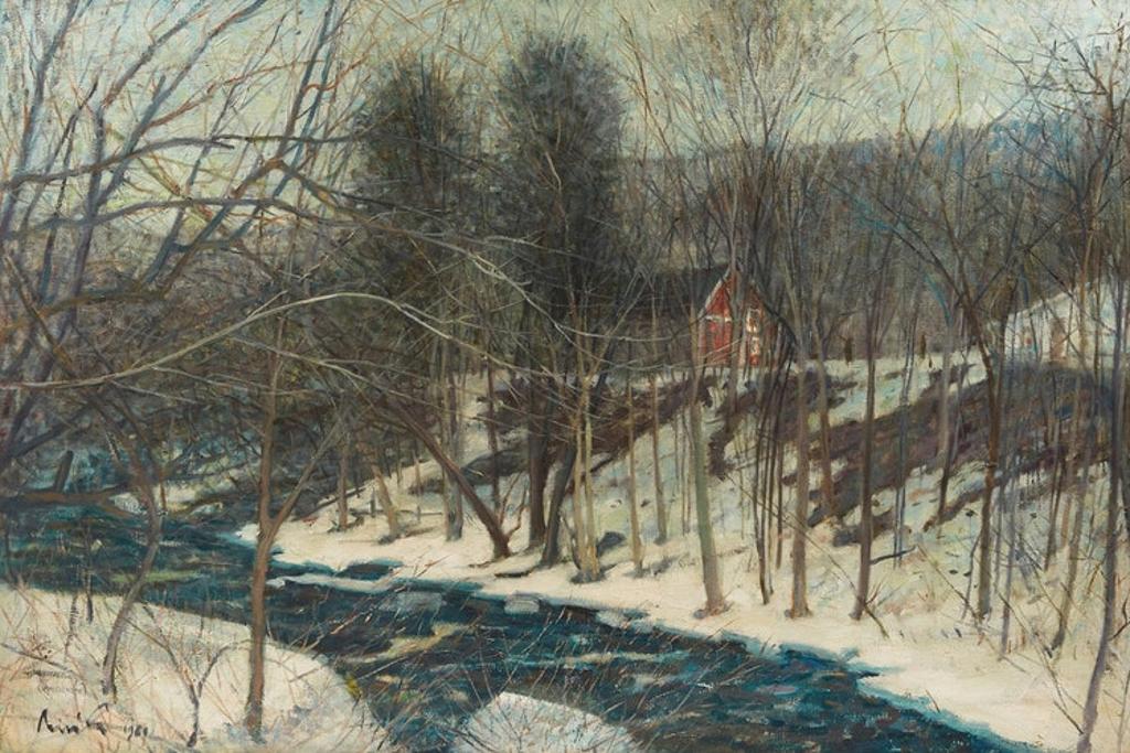 Joseph Giunta (1911-2001) - Winter Landscape with House