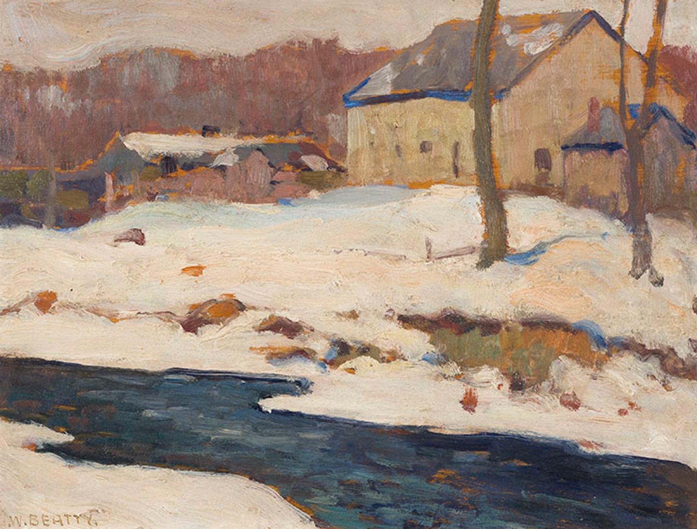 John William (J.W.) Beatty (1869-1941) - Winter on the Don