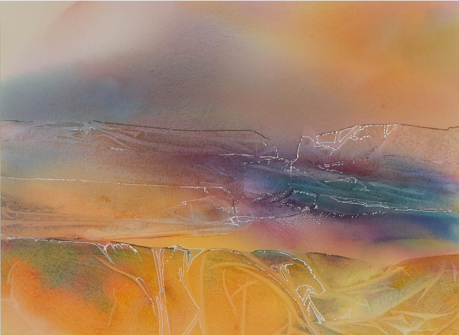 Eva Gingl - Untitled (Orange Landscape)