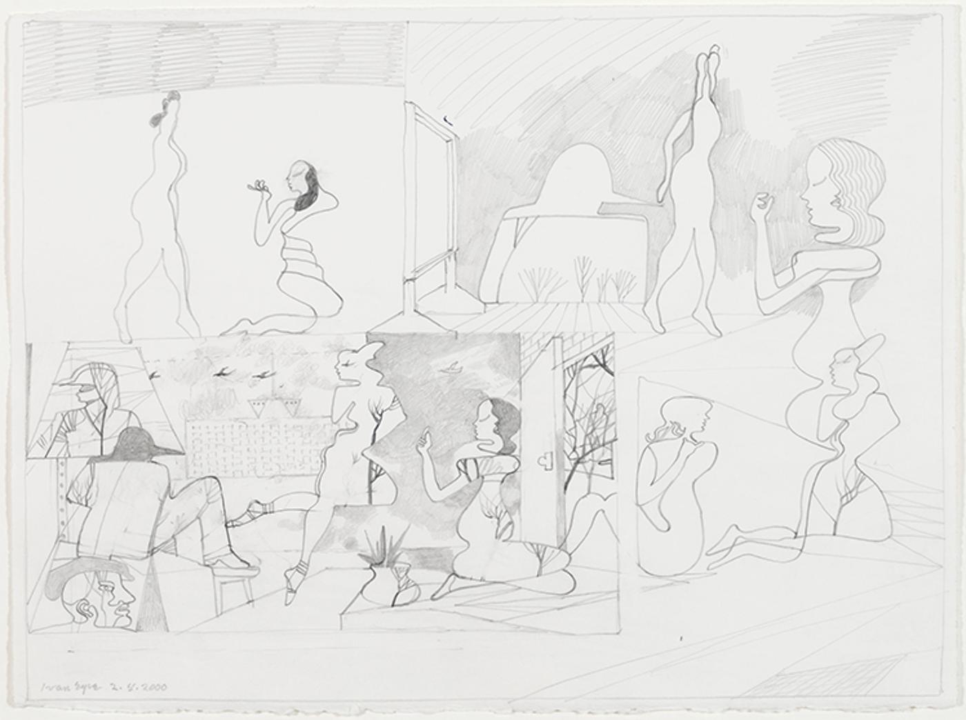 Ivan Kenneth Eyre (1935-2022) - Study for City Set (1 of 2)