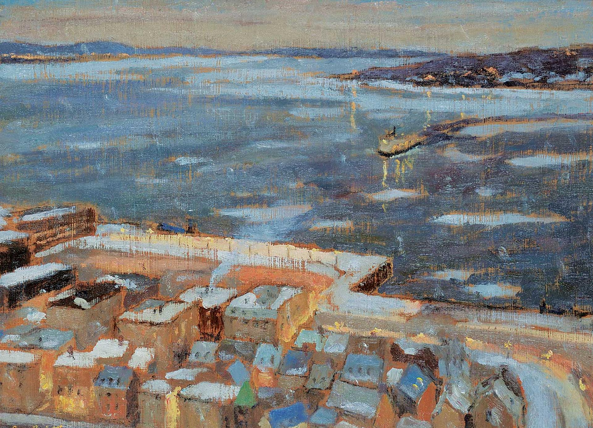 Antoine Bittar (1957) - Quebec Rooftops #19