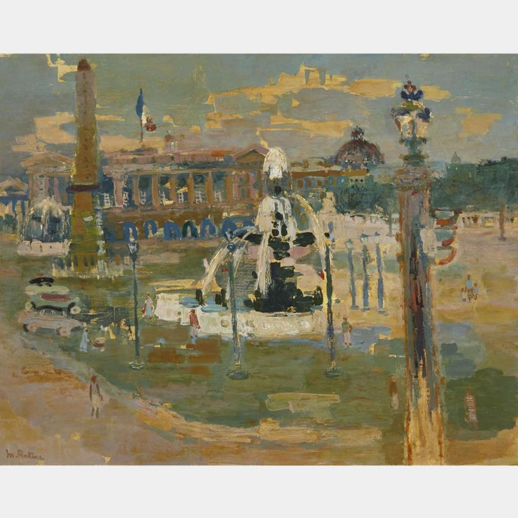 Marthe Rakine (1926-1996) - Place De La Concorde, Paris