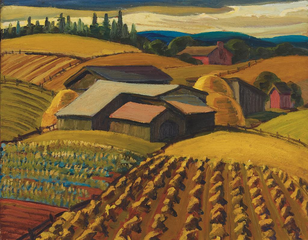 Yvonne Mckague Housser (1897-1996) - Harvest Time