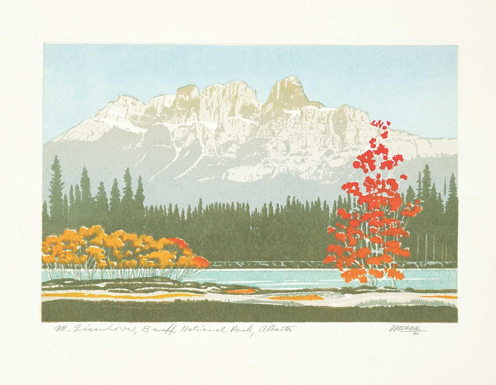 George Weber (1907-2002) - Mt. Eisenhower, Banff National Park, Alberta