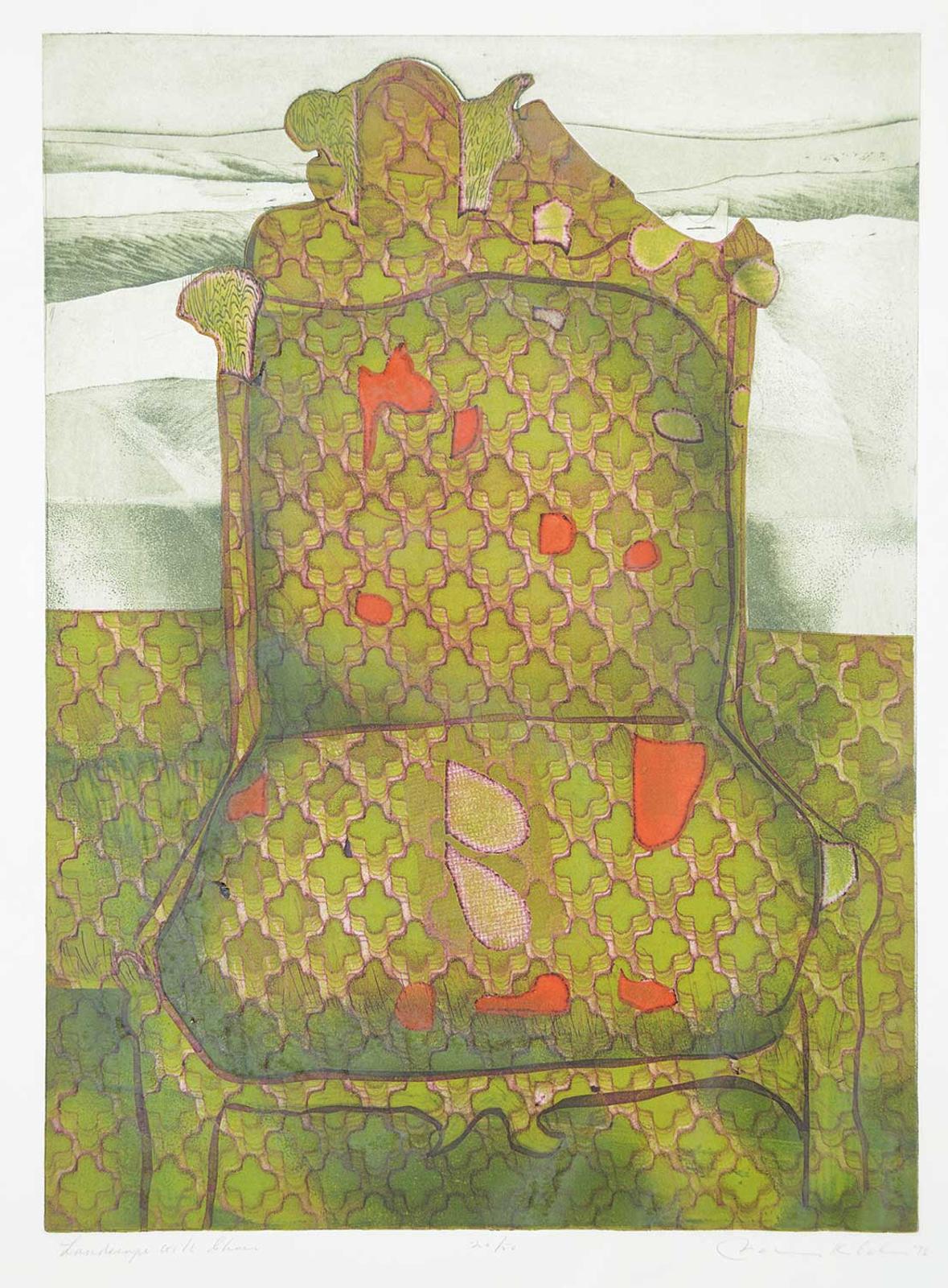 John Kenneth Esler (1933-2001) - Landscape with Chair  #20/50