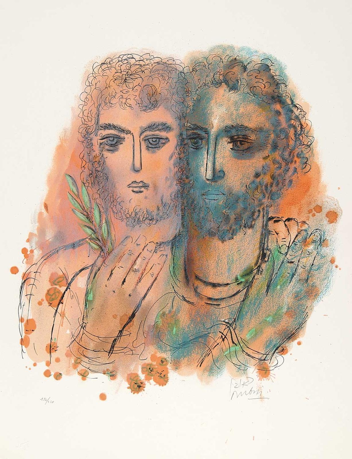 Reuven Rubin (1893-1974) - Then Ionathan and David made a Covenant...   #194/250