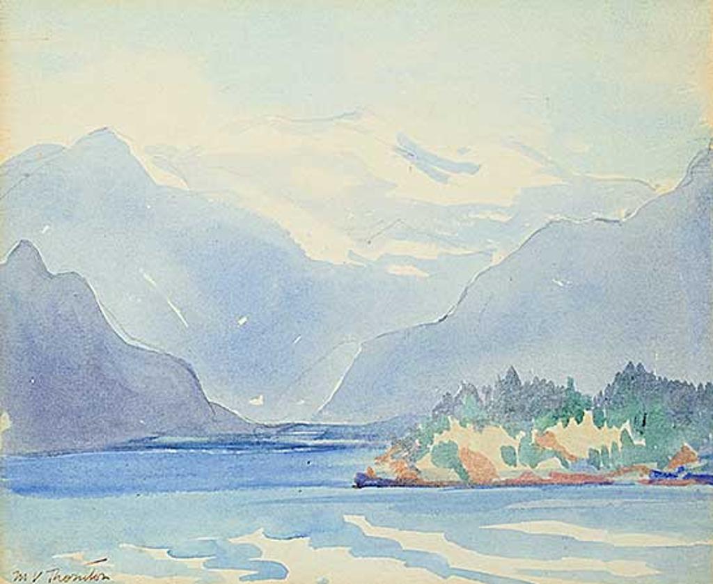 Mildred Valley Thornton (1890-1967) - Untitled - Mountain Lake
