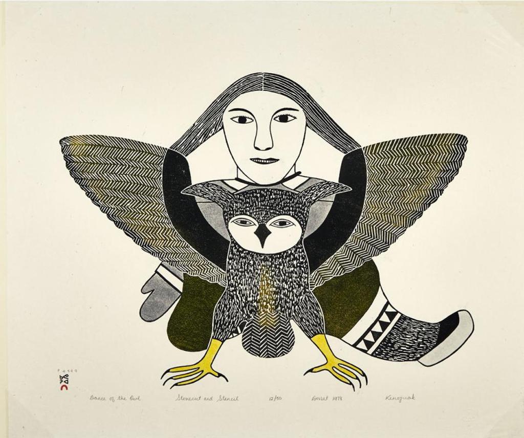 Kenojuak Ashevak (1927-2013) - Dance Of The Owl
