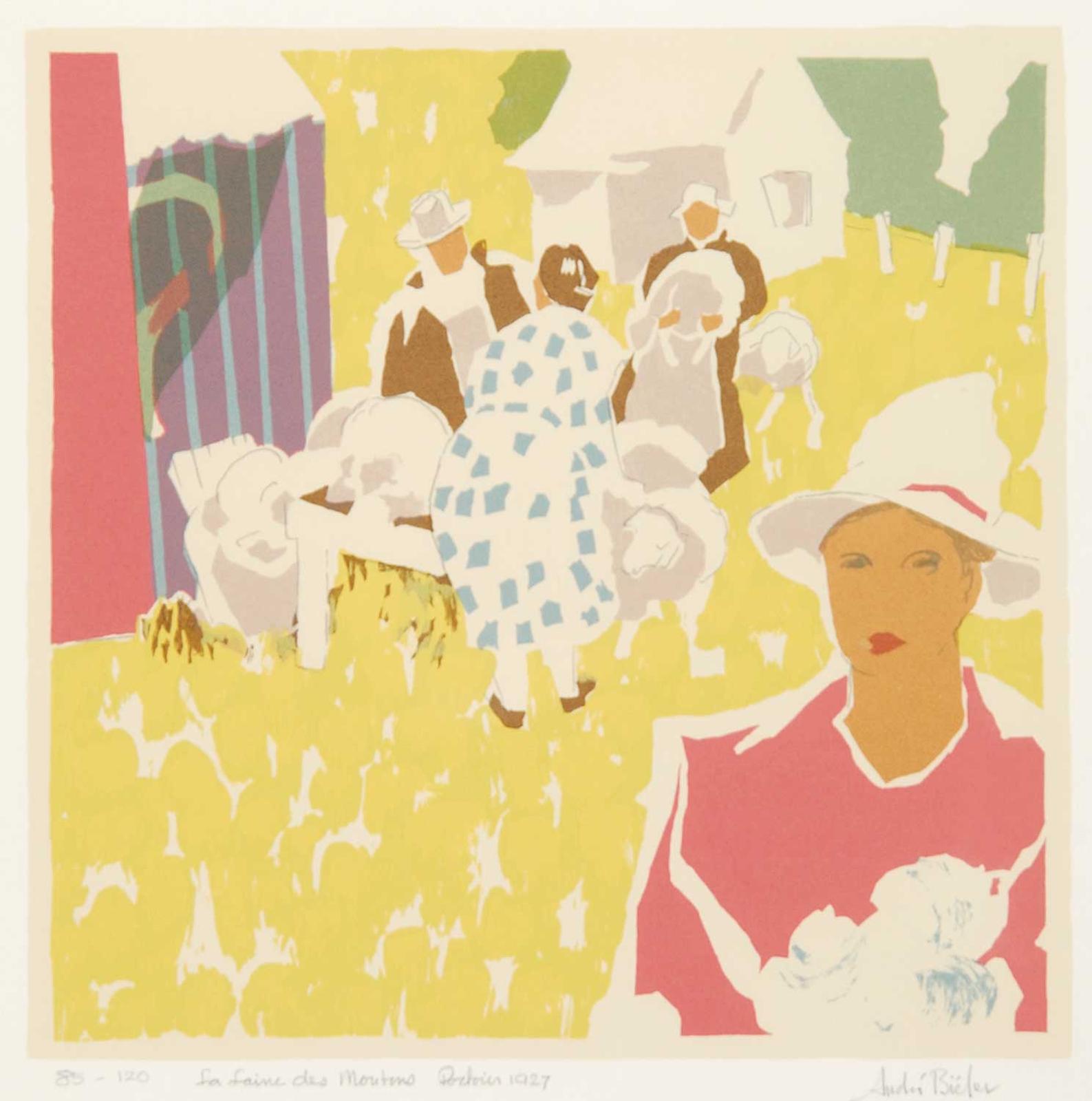 Andre Charles Bieler (1896-1989) - La Laine des Moutons  #85/120