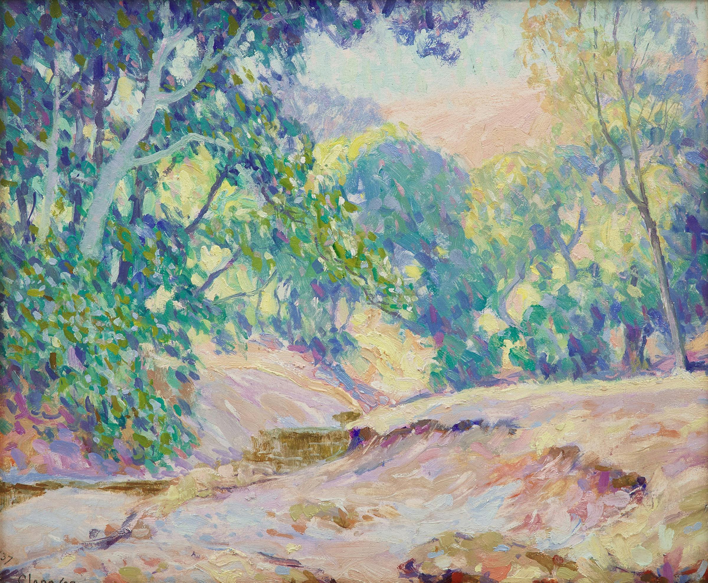William Henry Clapp (1879-1954) - Overhanging Streambank
