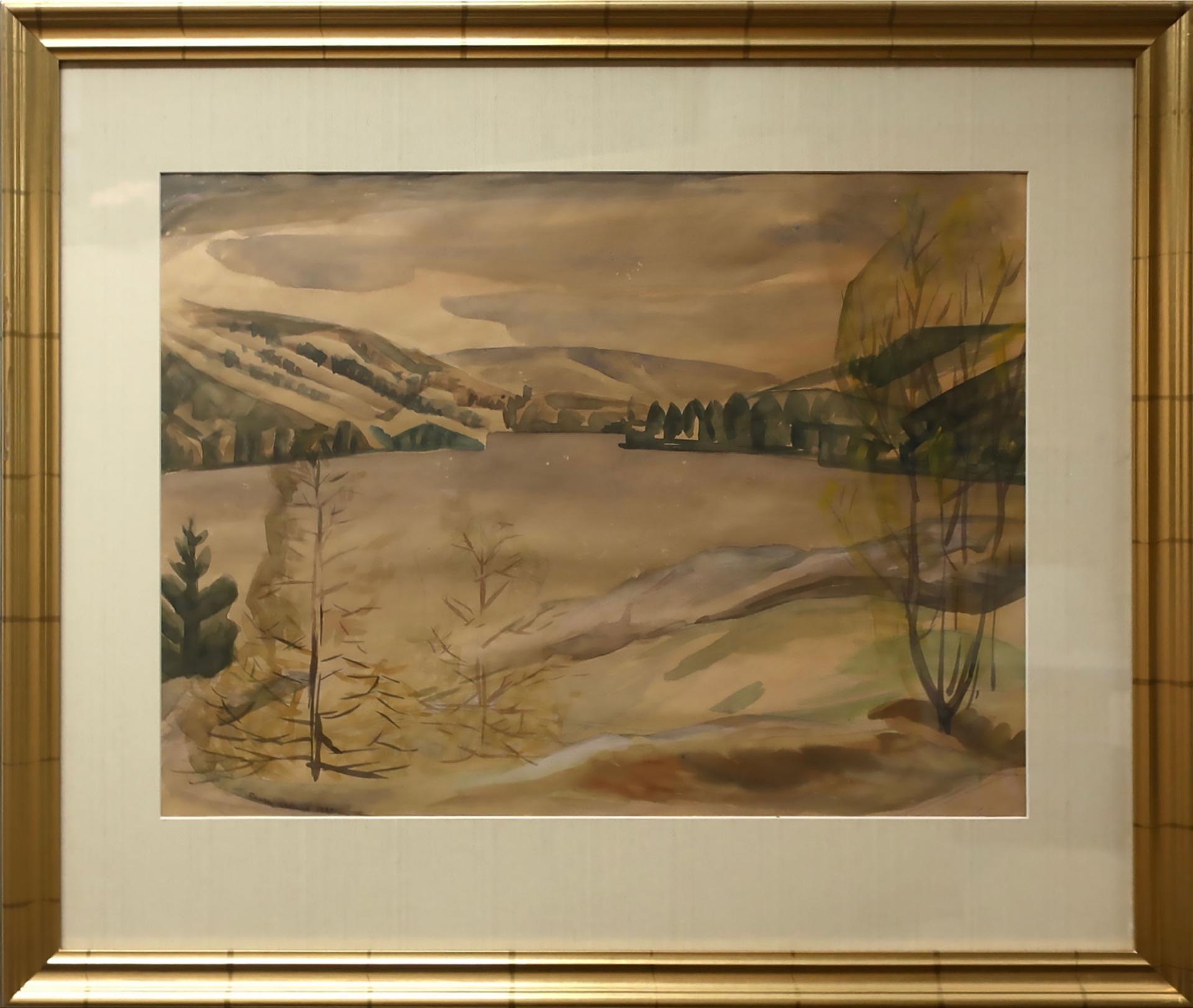 Ernest Caven Atkins (1907-2000) - Untitled (Fall Lake Study)