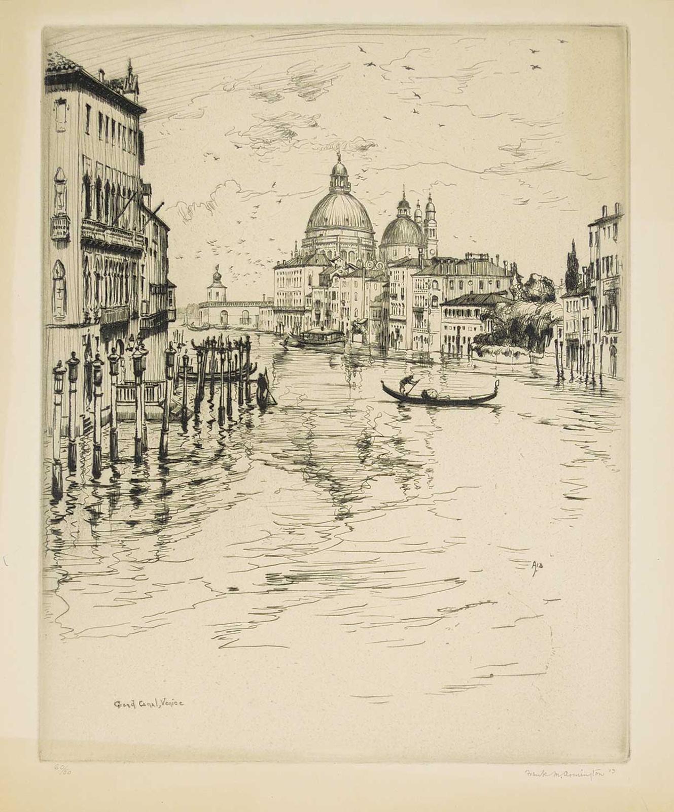 Franklin Milton Armington (1876-1941) - Grand Canal, Venice  #60/80