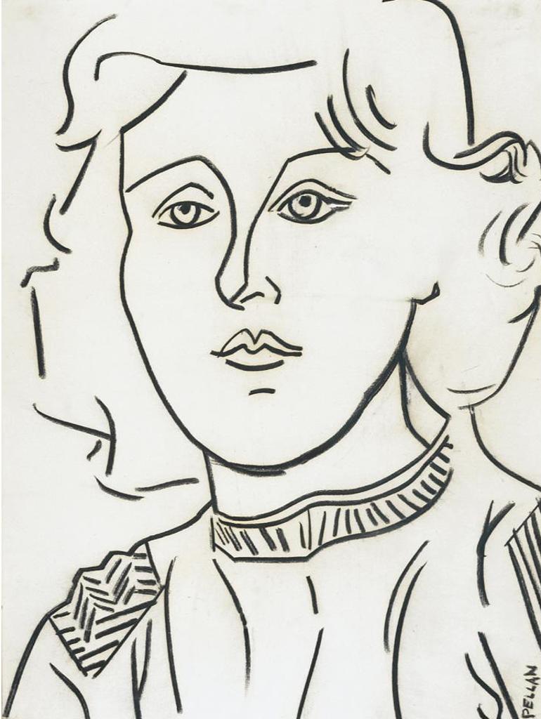 Alfred Pellan (1906-1988) - Portrait Of A Lady