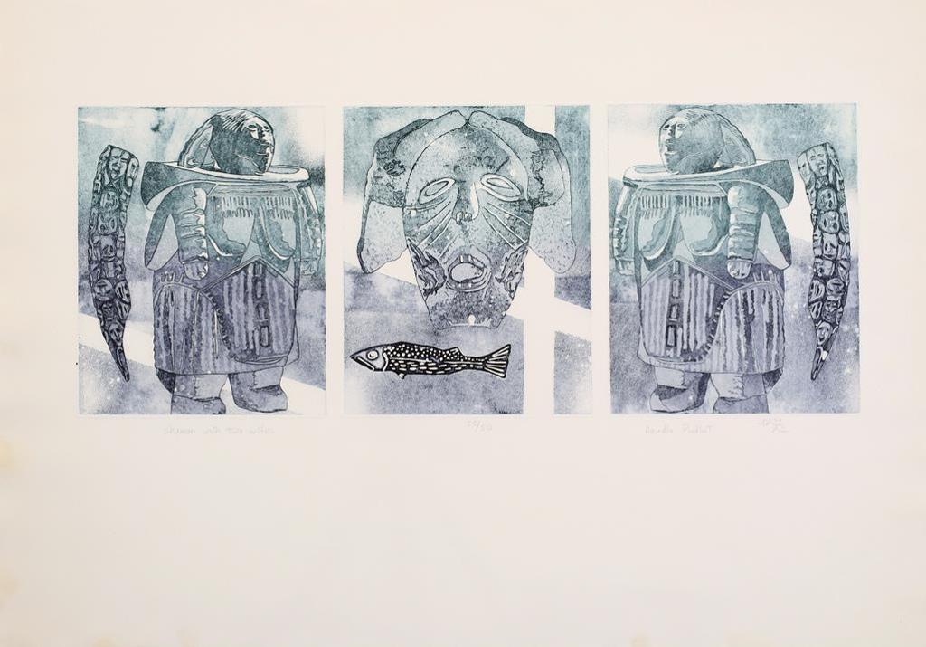 Aoudla Pudlat (1951-2006) - SHAMAN WITH TWO WIVES; 1988; ed. #25/50