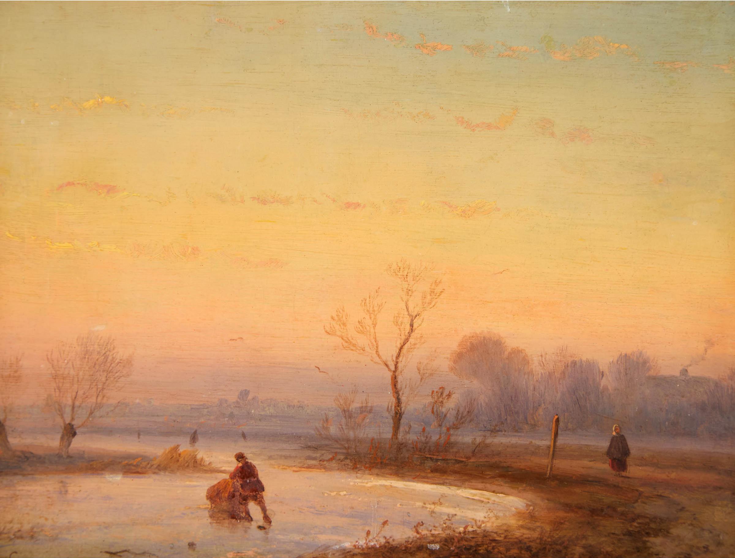 Johannes Franciscus Hoppenbrouwers - Winter Landscape