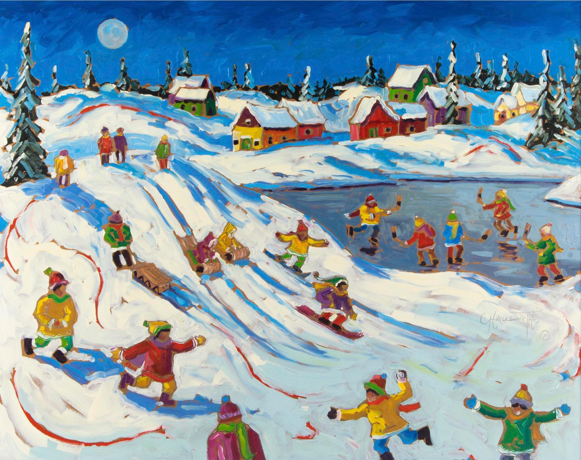 Rod Charlesworth (1955) - Winter Fun (Full Moon)