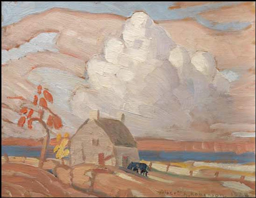 Albert Henry Robinson (1881-1956) - Quebec Farm / Venice (verso)