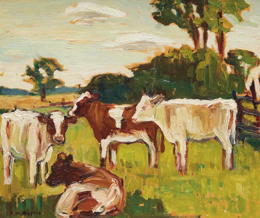 Kathleen Moir Morris (1893-1986) - Grazing Cattle