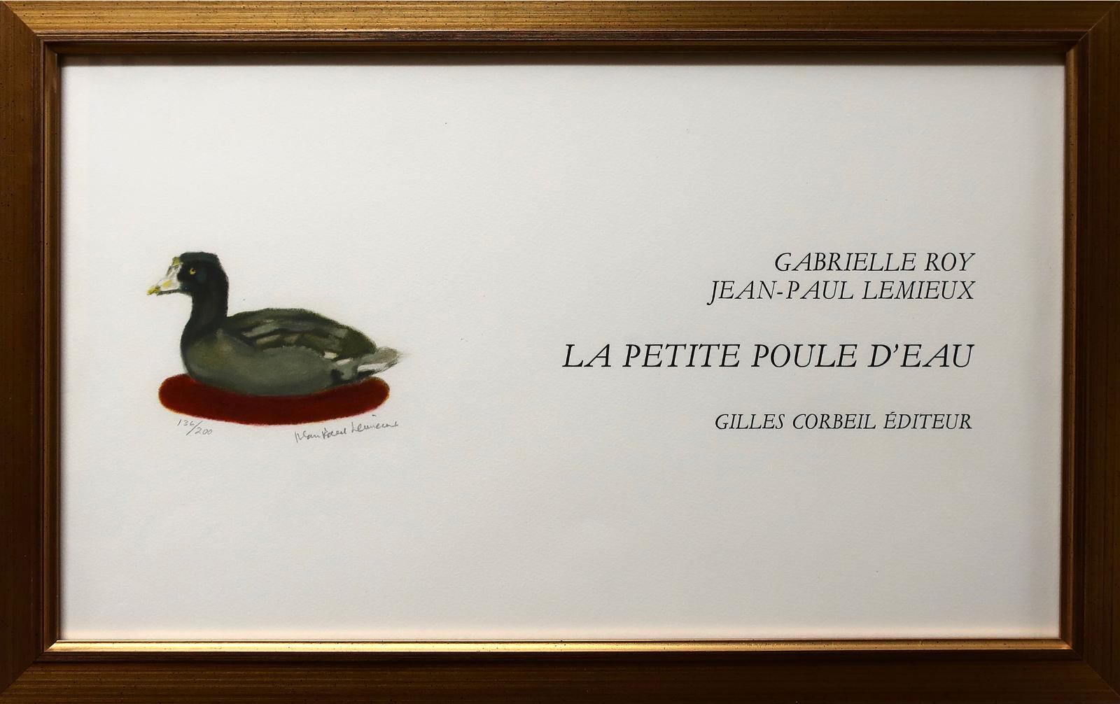 Jean Paul Lemieux (1904-1990) - Untitled - Duck (From The Series La Petite Poule D'eau, 1971)