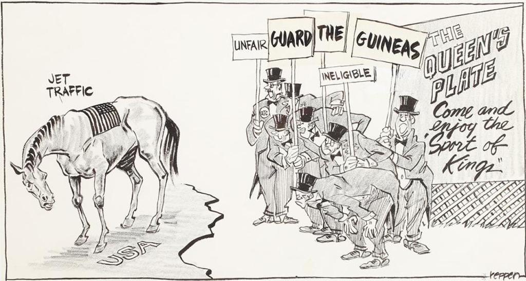 Jack Reppen (1933-1964) - Sketch For Toronto Star Cartoon