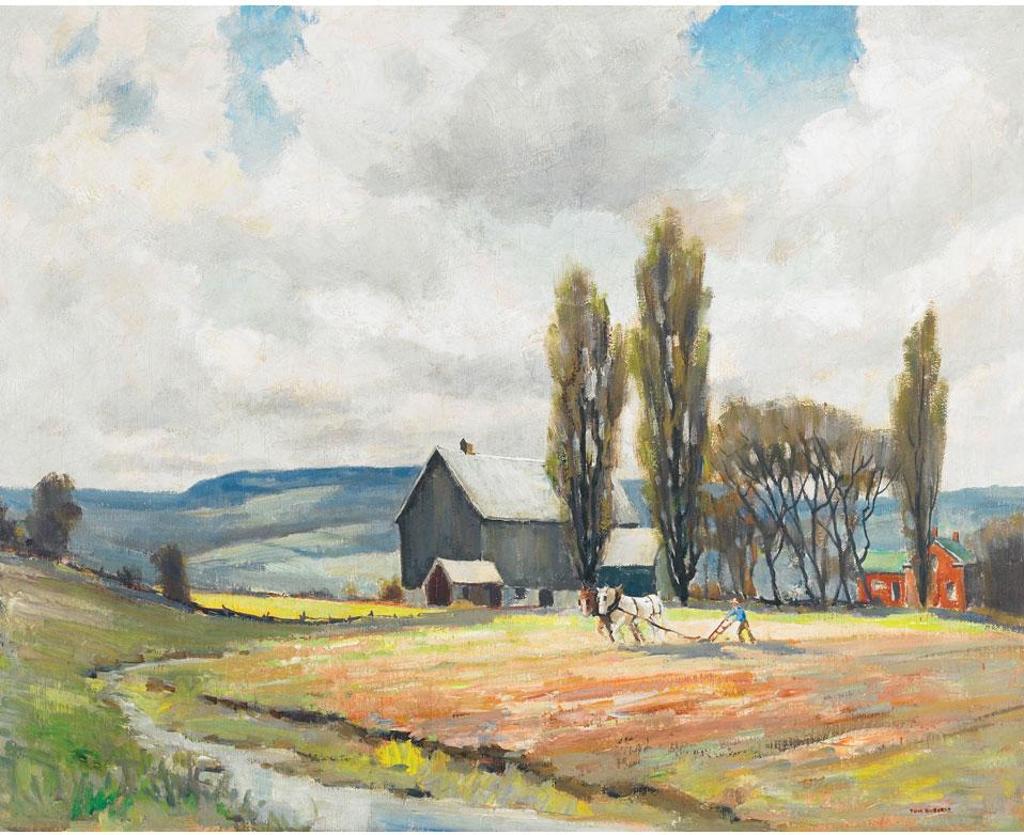 Thomas Keith (Tom) Roberts (1909-1998) - Ploughing In May (Caledon Hills)