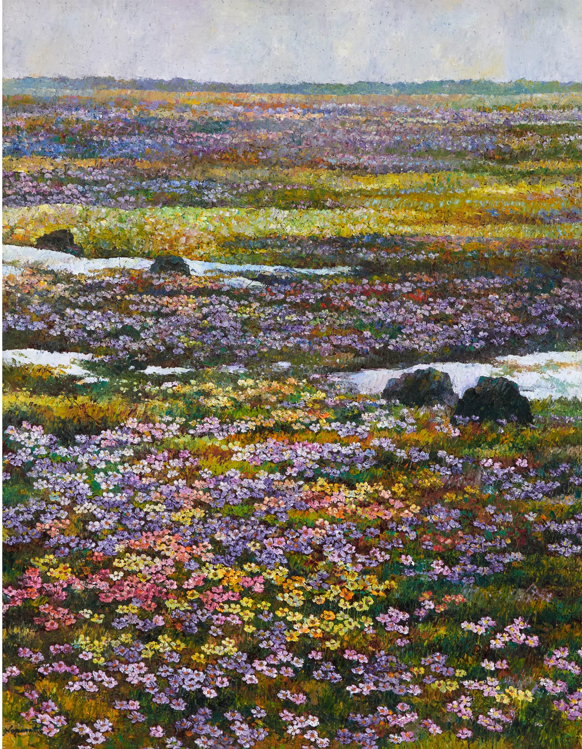 Noparat Livisddhi - Untitled (Field Of Purple Flowers)