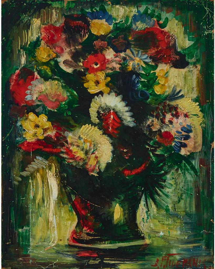 Janis Ferdinands Tidemanis (1897-1964) - Still Life Of Flowers In A Vase