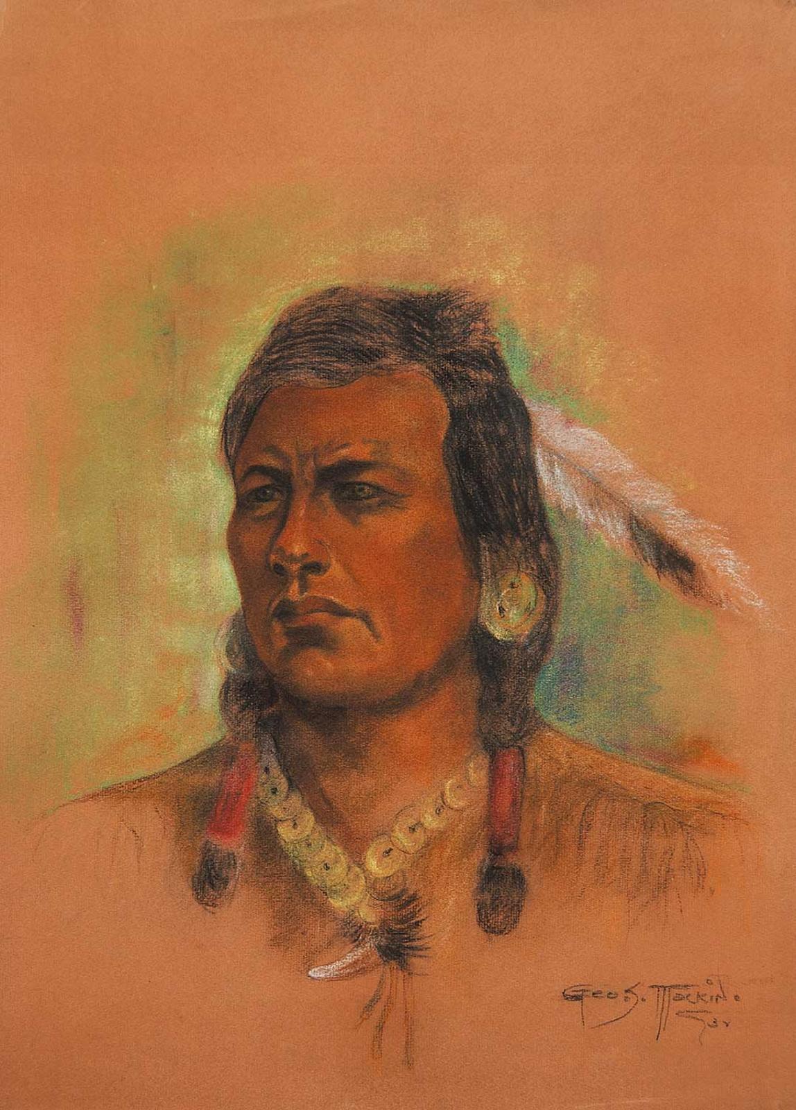Geo Mackin - Untitled - Portrait of an Indian
