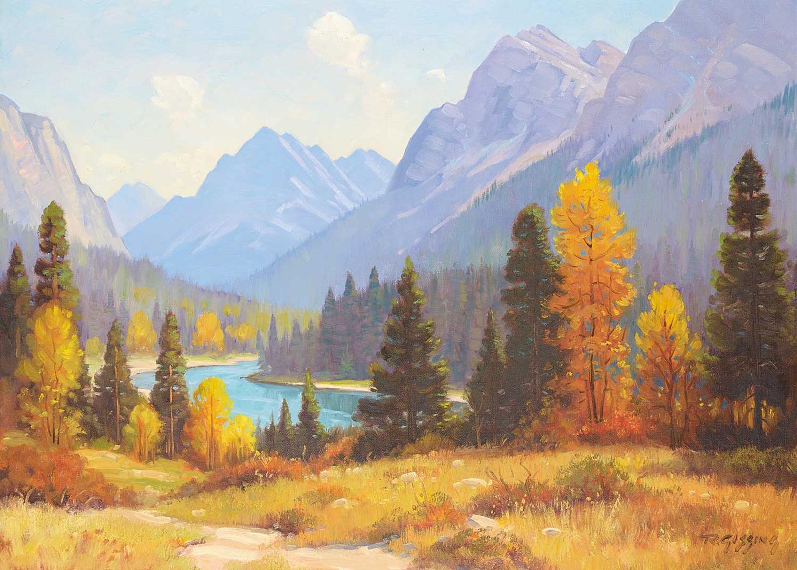 Roland Gissing (1895-1967) - Autumn on Bow River