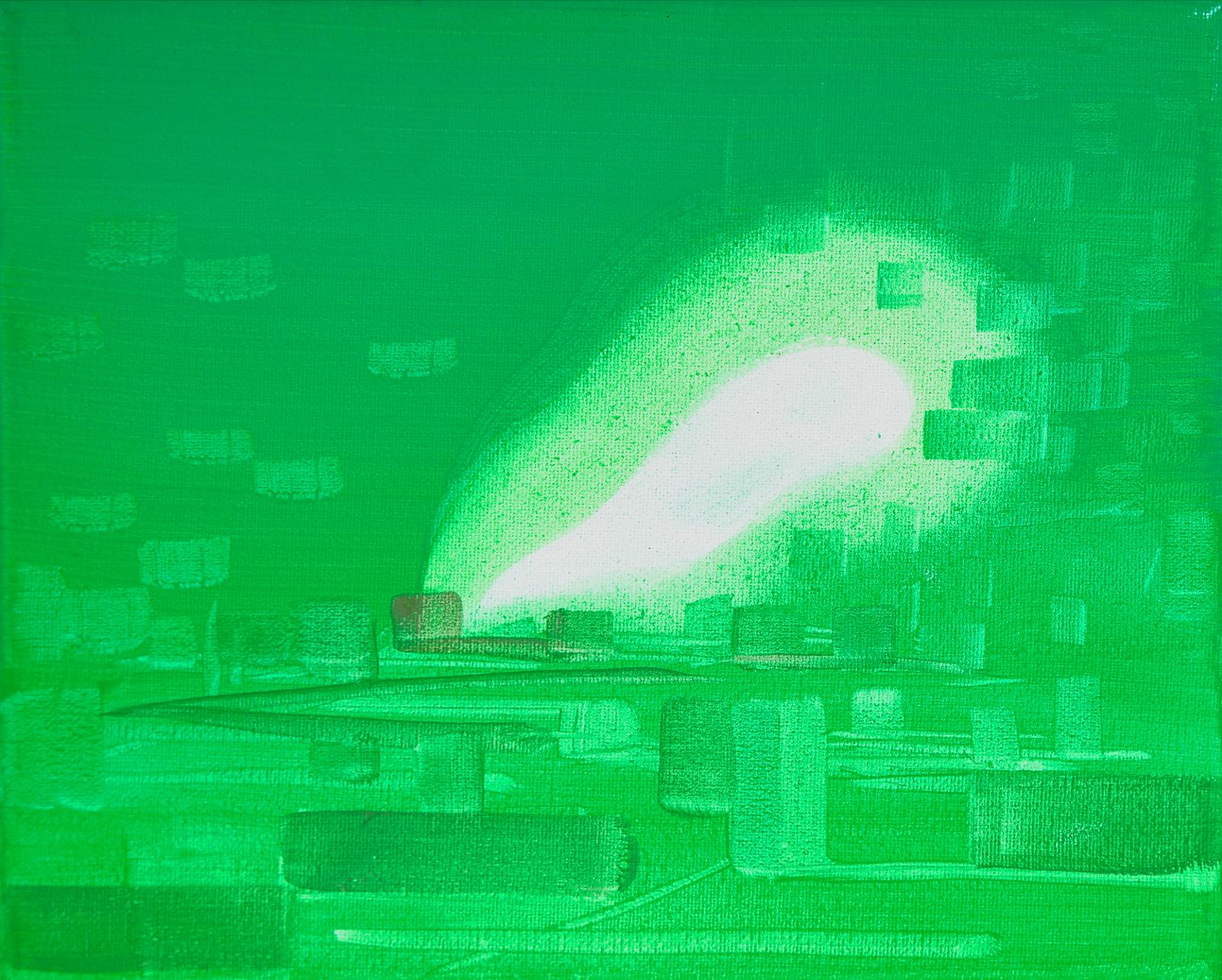 Wanda Koop (1951) - Green Zone (Brilliant Green With Flare), 2004