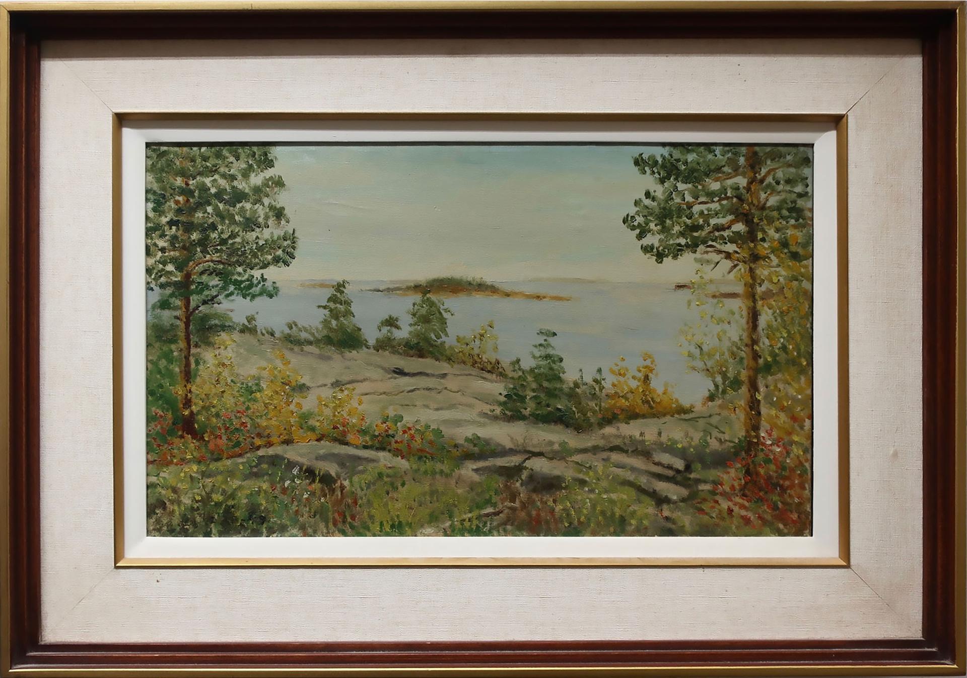 Matthew F. Kousal (1902-1990) - Untitled (Fall Lake Scene)