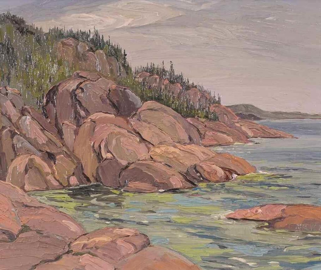 Lawrence Nickle (1931-2014) - Off Shore Edge, N. West Corner - Sinclair Cove, Lake Superior; 1977