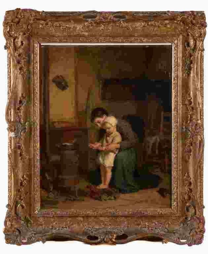 Pierre Edouard Frere (1819-1886) - Mother & child