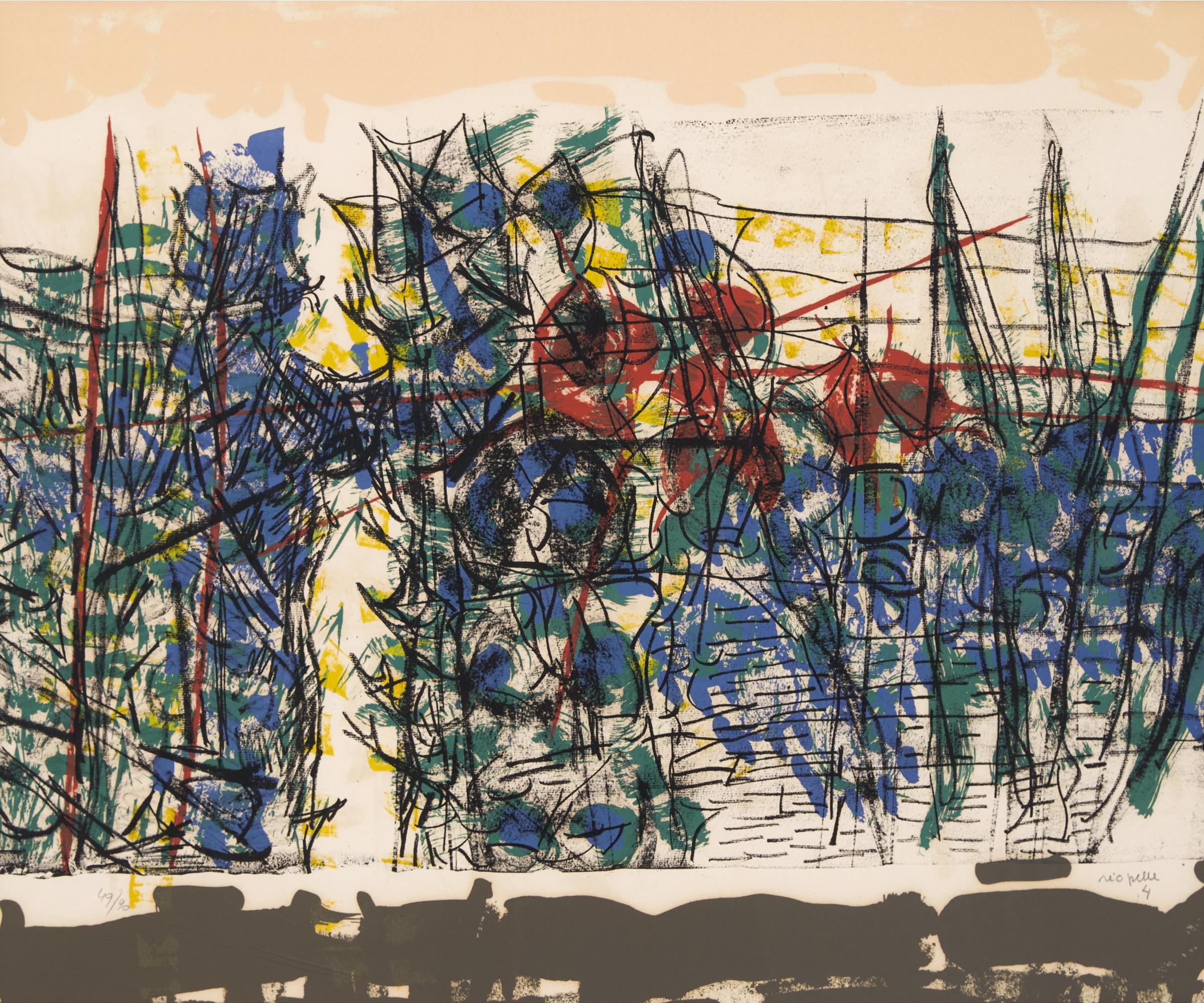 Jean-Paul Riopelle (1923-2002) - Le Sablier-Aprés-Midi, 1979 [yseult Riopelle 1979.01dest.Li.Alb]