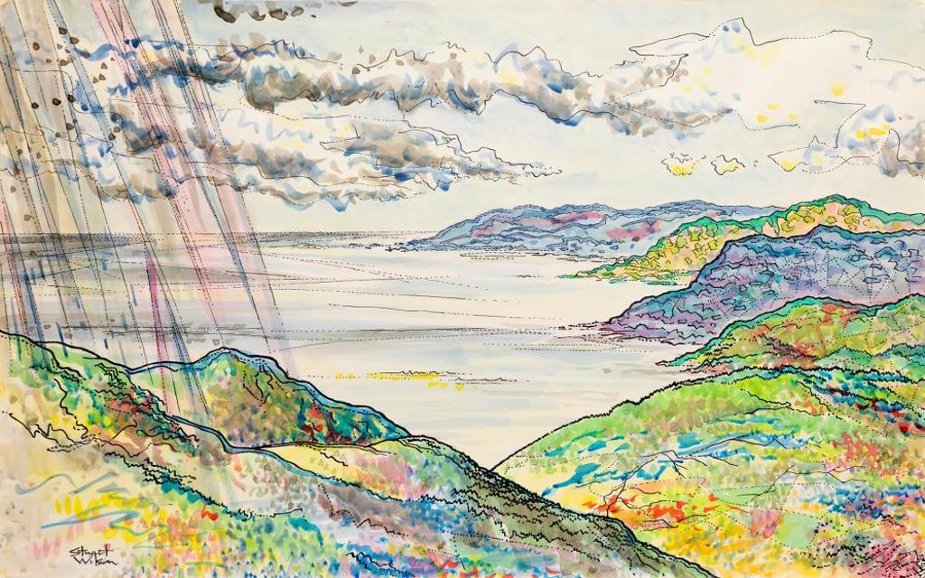 Stuart Wilson (1912-1991) - Untitled - Colourful Seaside