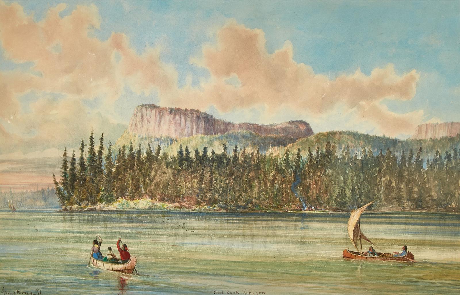William Armstrong (1822-1914) - Red Rock, Nipigon, 1871
