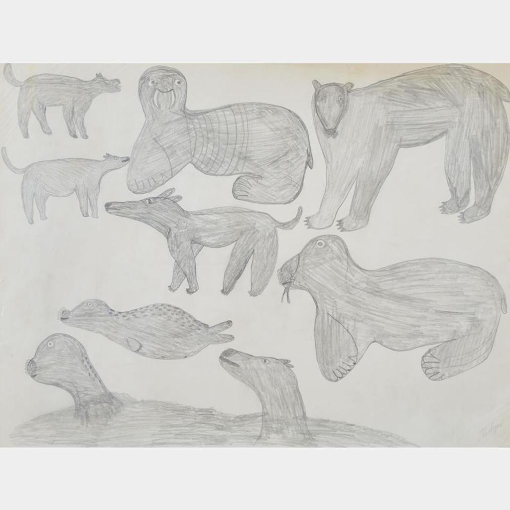 Sheojuk Etidlooie (1932-1999) - Untitled (Arctic Animals)