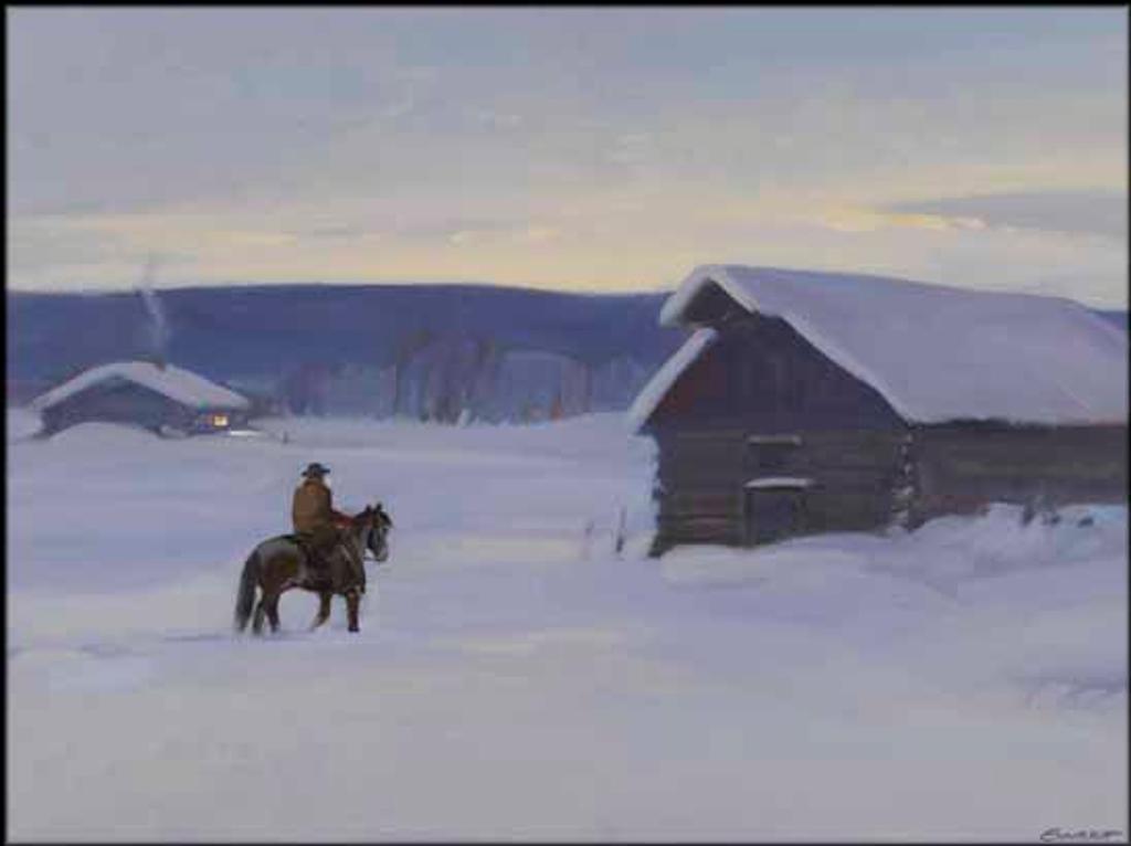 Peter Maxwell Ewart (1918-2001) - Winter Day West of 100 Mile