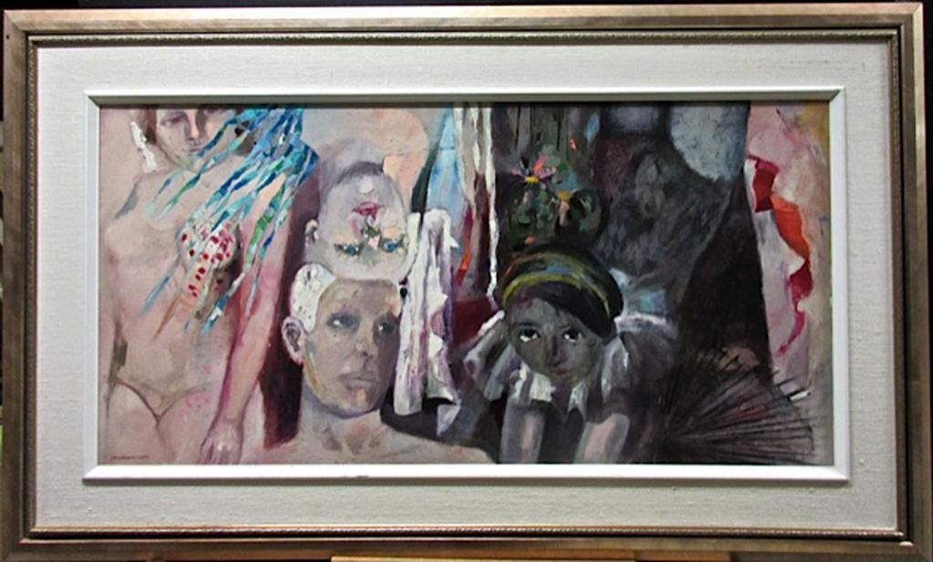 Ghitta Caiserman-Roth (1923-2005) - Parade Oil On Masonite; Signed Lower Left; Titled To Gallery Label Verso