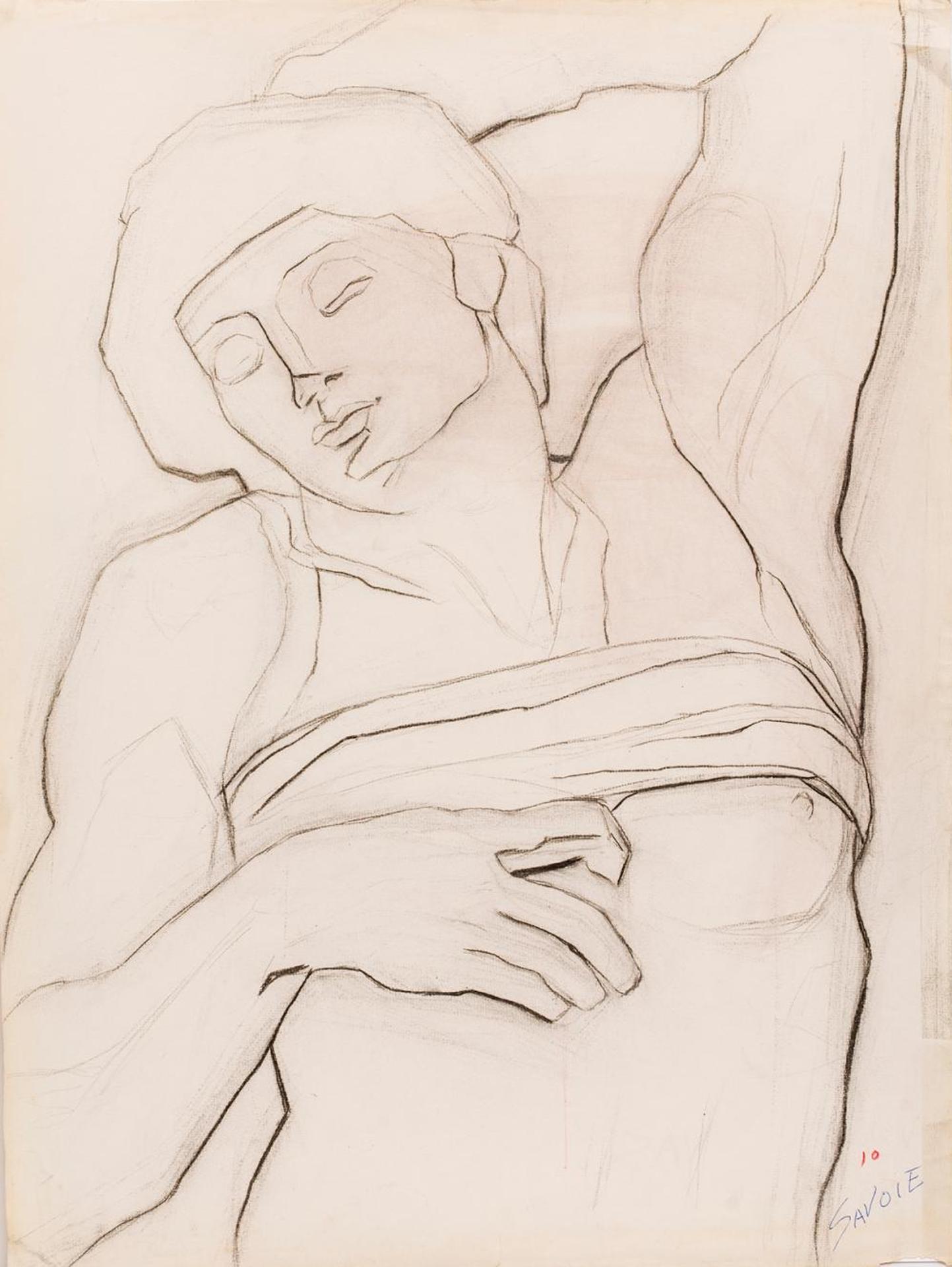 Gerald Savoie (1930) - Untitled - Male Figure Study