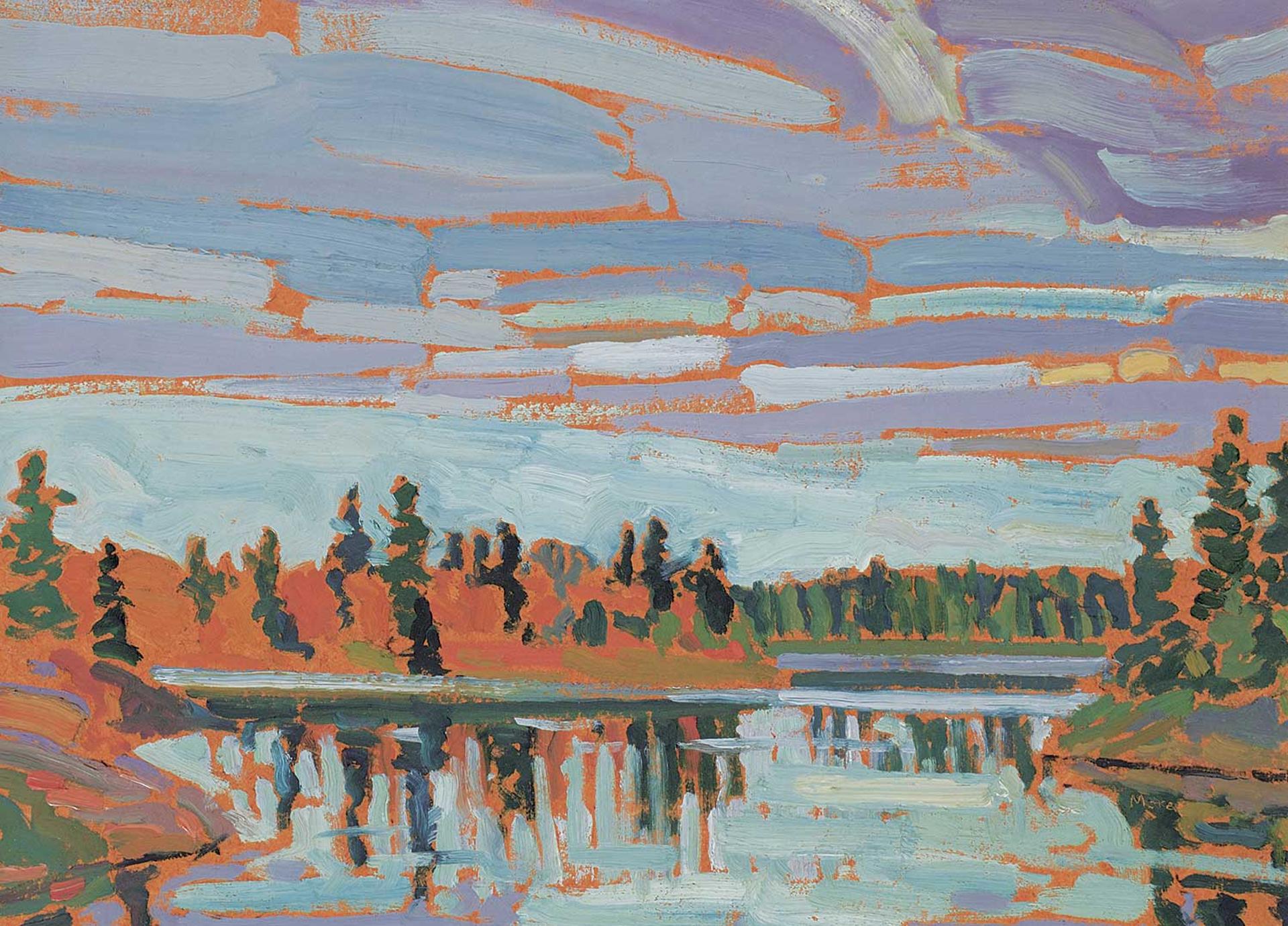 David John More (1947) - Evening Light, Nepisiguit River, N.B.