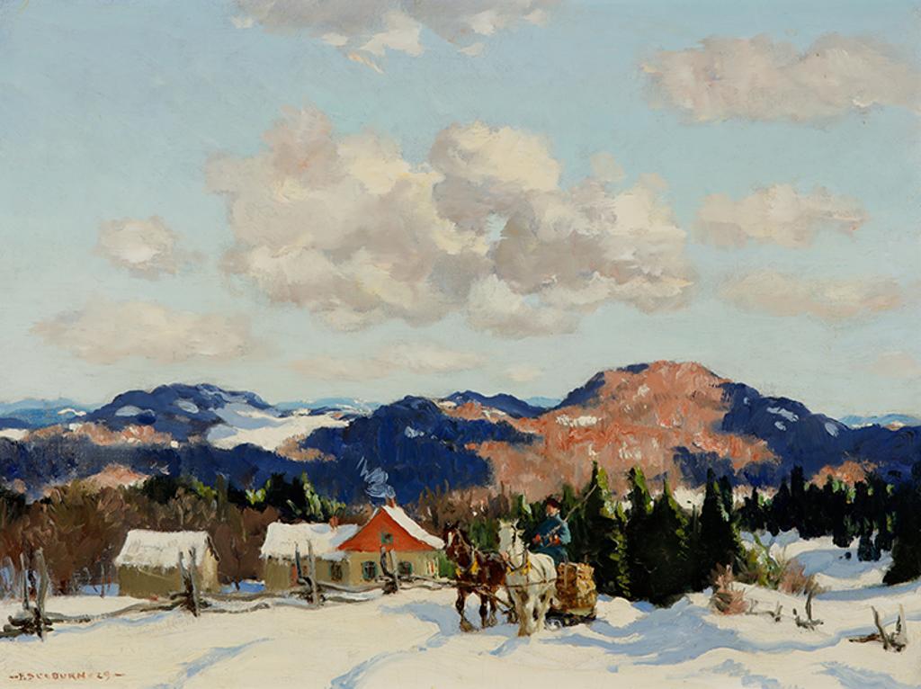 Frederick Simpson Coburn (1871-1960) - The Logging Team, Eastern Townships