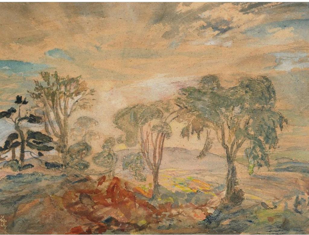 Frederick Horseman Varley (1881-1969) - Misty Sunrise