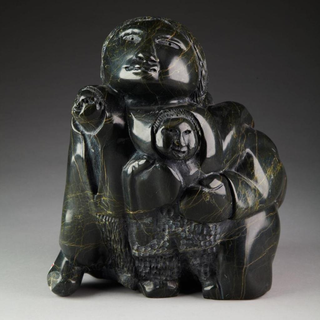 Kiawak (Kiugak) Ashoona (1933-2014) - Mother And Her Two Children