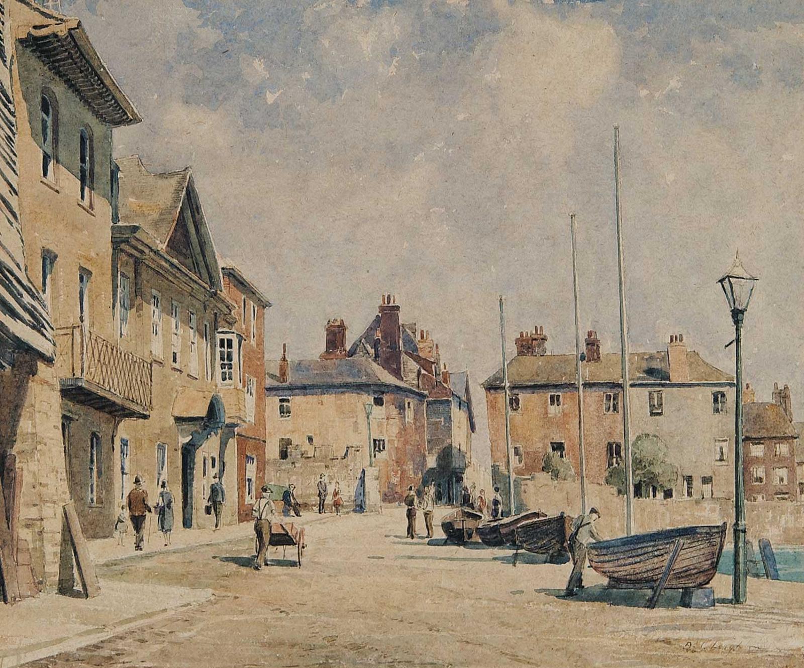 Alfred Crocker Leighton (1901-1965) - Untitled - The Old Fishing Village