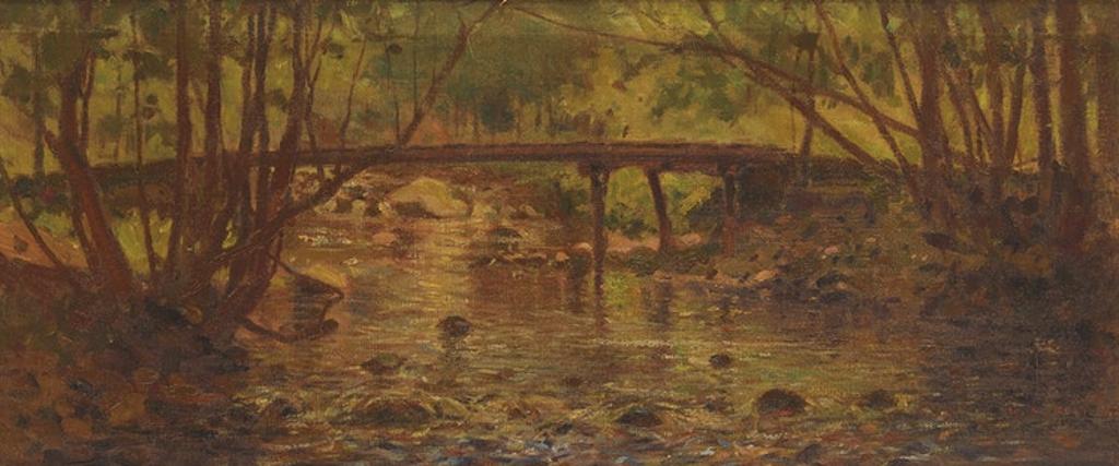 George Agnew Reid (1860-1947) - Wooden Bridge, Near Stoney Lake