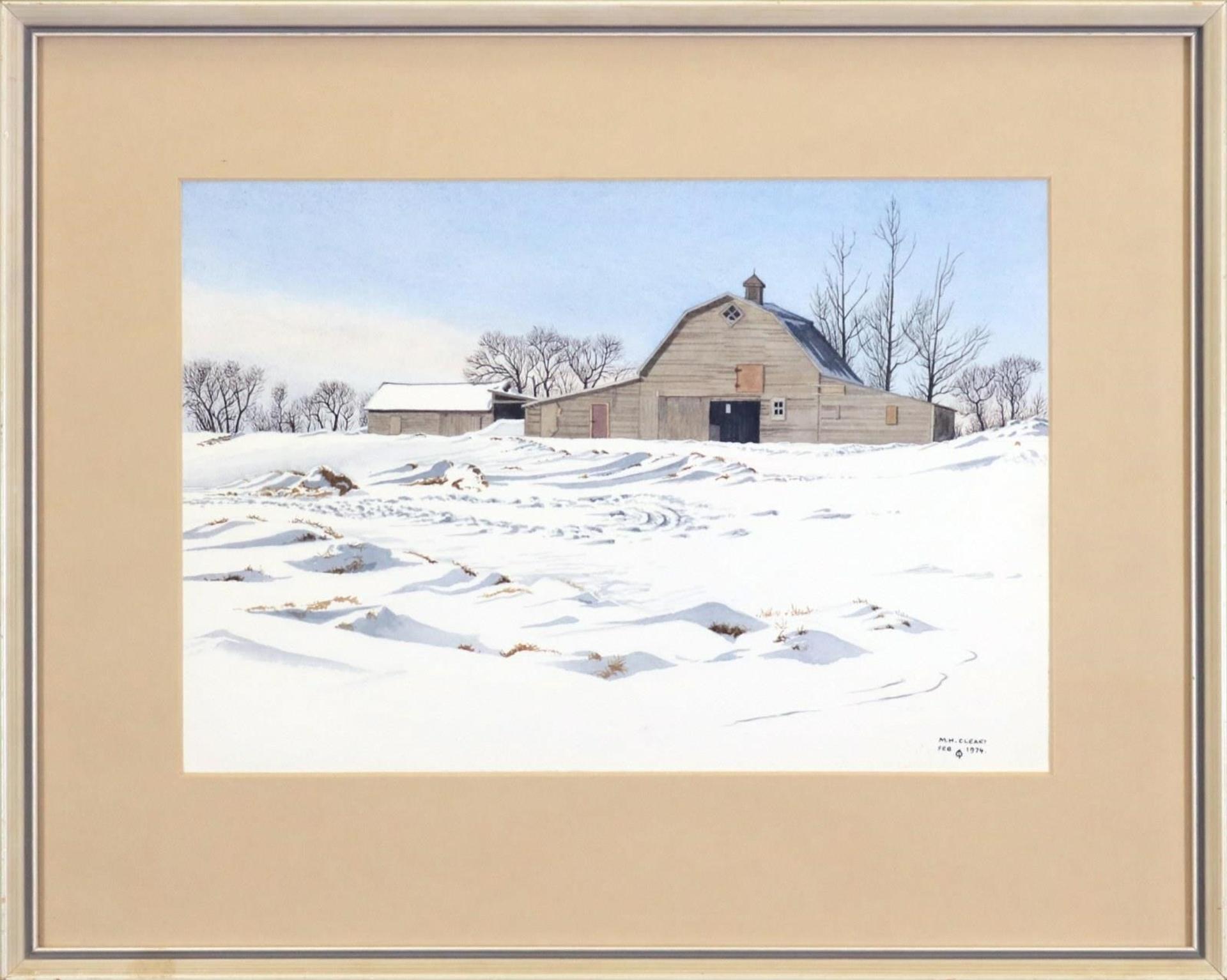 Michael H. Cleary (1930-2013) - Saunders Barn Fort QuAppelle; 1974