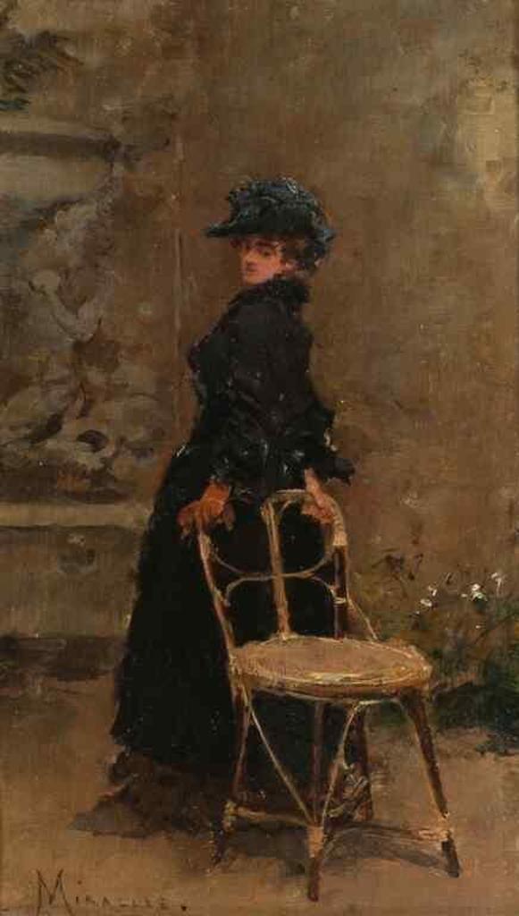 Francisco Miralles (1848-1901) - Lady in Interior